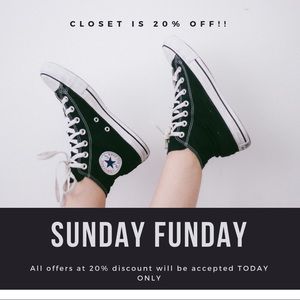 DISCOUNT FOR SUNDAY FUNDAY
